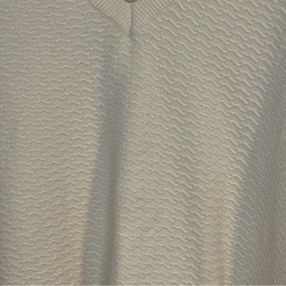 Adrianna Papell Cream V Neck Pullover Sweater 2X - Picture 3 of 7